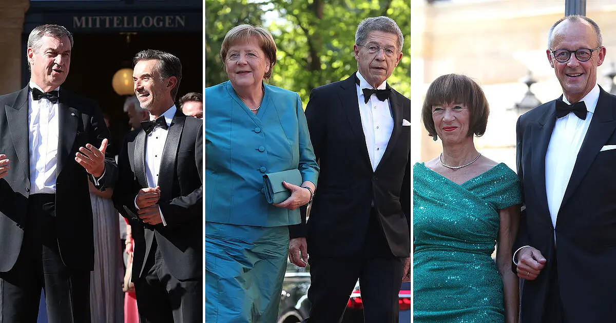 Söder, Merkel, Merz und Silbereisen: Promi-Auflauf bei den Bayreuther Festspielen