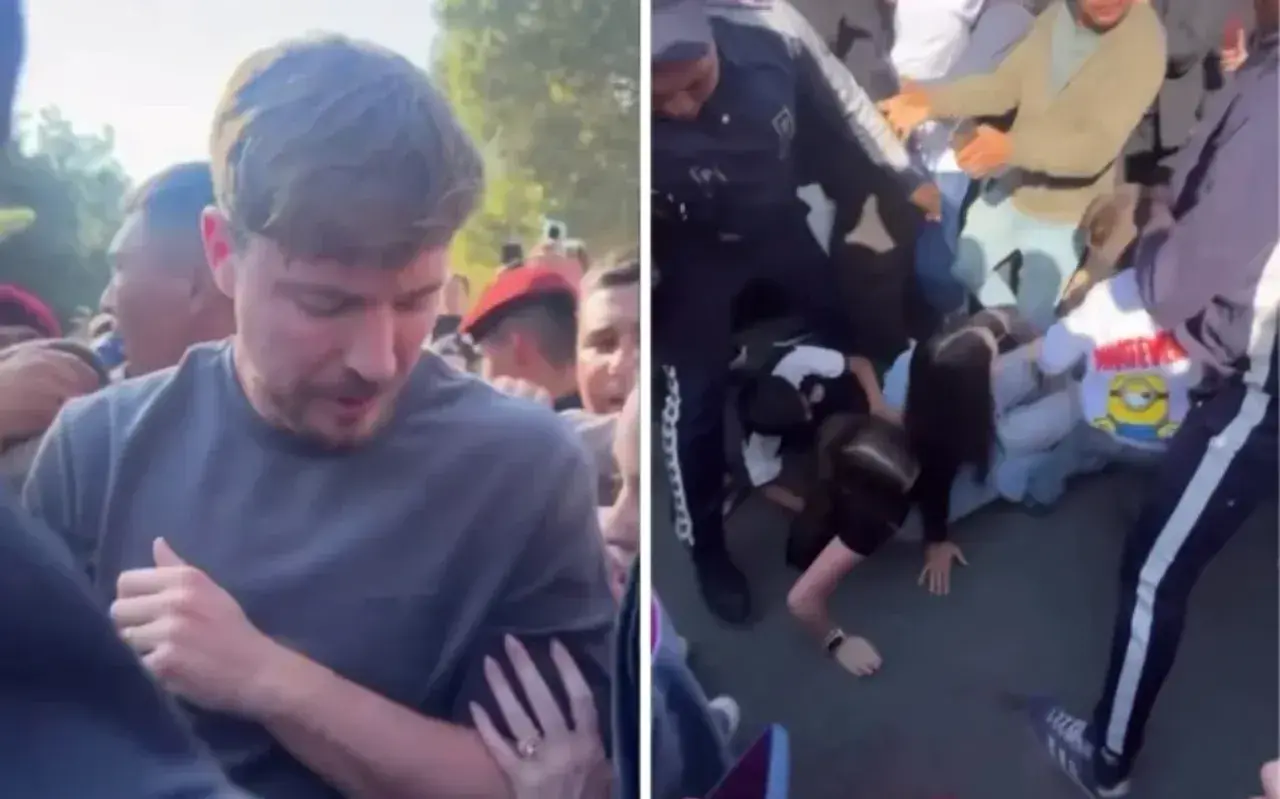 Did MrBeast leave Uzbekistan after the incident in Samarkand?